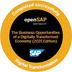 Record of achievement The Business Opportunities of a Digitally Transformed Economy
