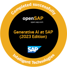 Record of achievement Generative AI at SAP